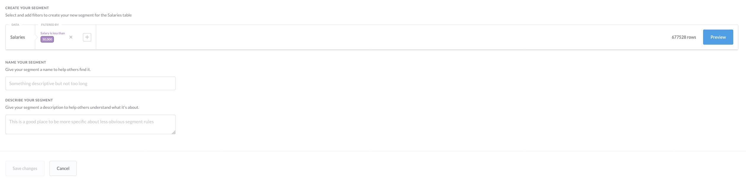 Metabase Segment Metabase Segment