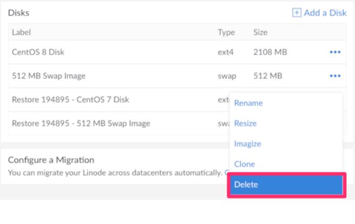 Delete Backup Disk Delete Backup Disk