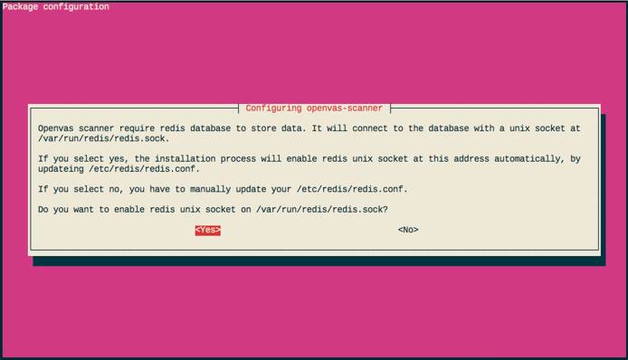 OpenVAS Redis socket configuration. OpenVAS Redis socket configuration.