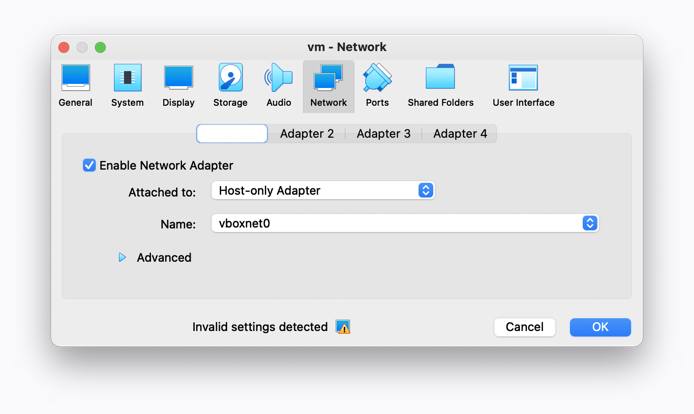 VirtualBox - Raven VM Network Settings - Host-only Adapter Selected VirtualBox - Raven VM Network Settings - Host-only Adapter Selected