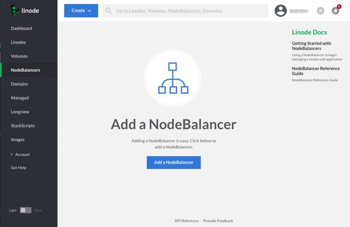 NodeBalancer page in Linode Cloud Manager NodeBalancer page in Linode Cloud Manager