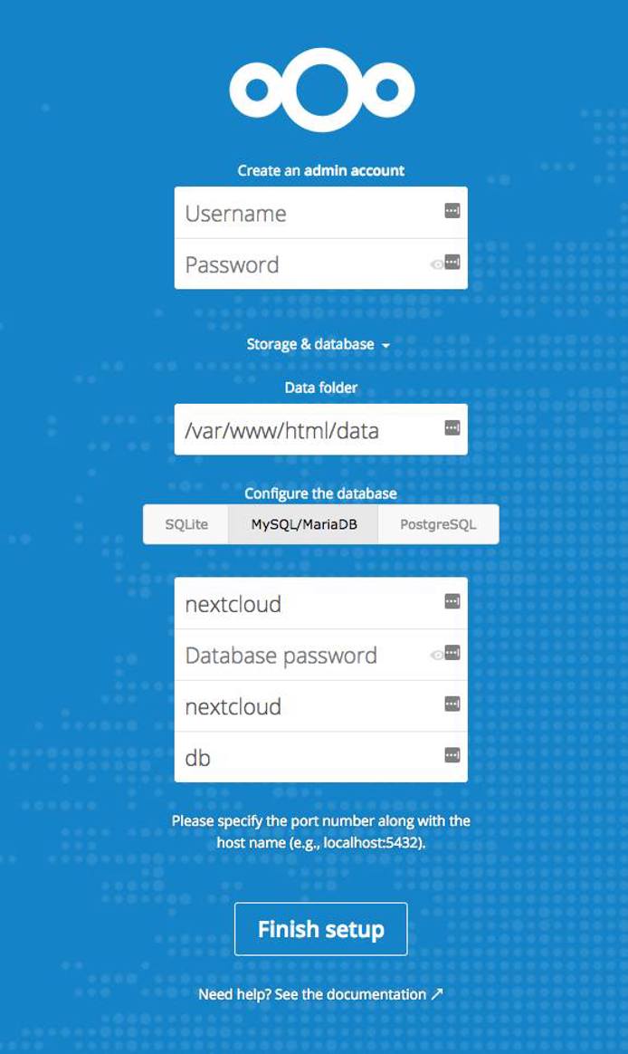 Nextcloud database connection Nextcloud database connection