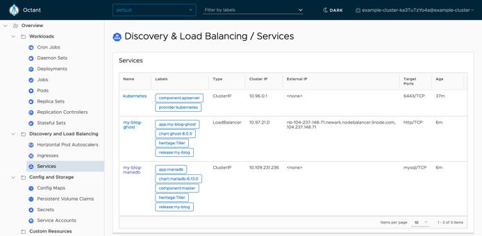 Octant Services View Octant Services View