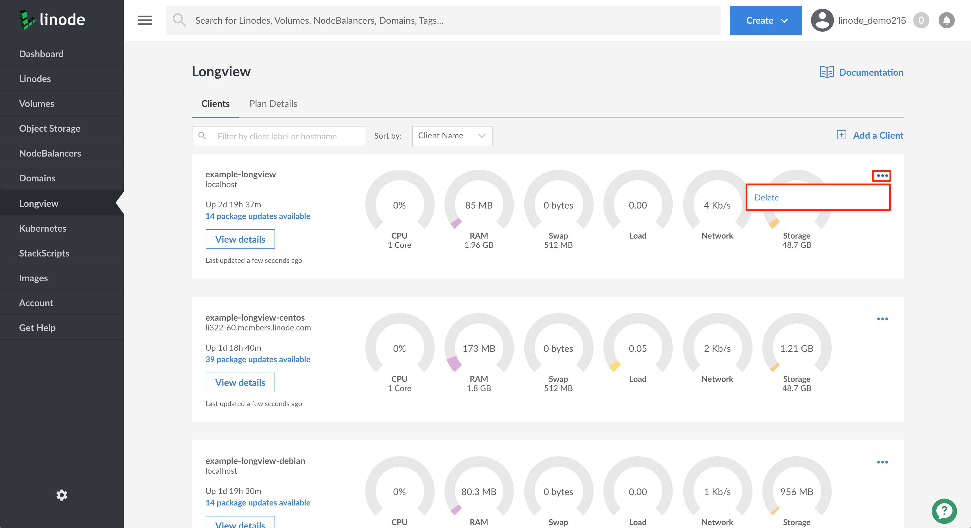Delete your Longview Client Delete your Longview Client