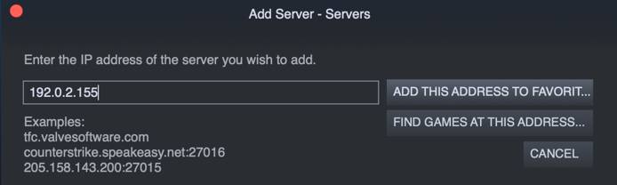 Add your server to your list of favorite servers. Add your server to your list of favorite servers.